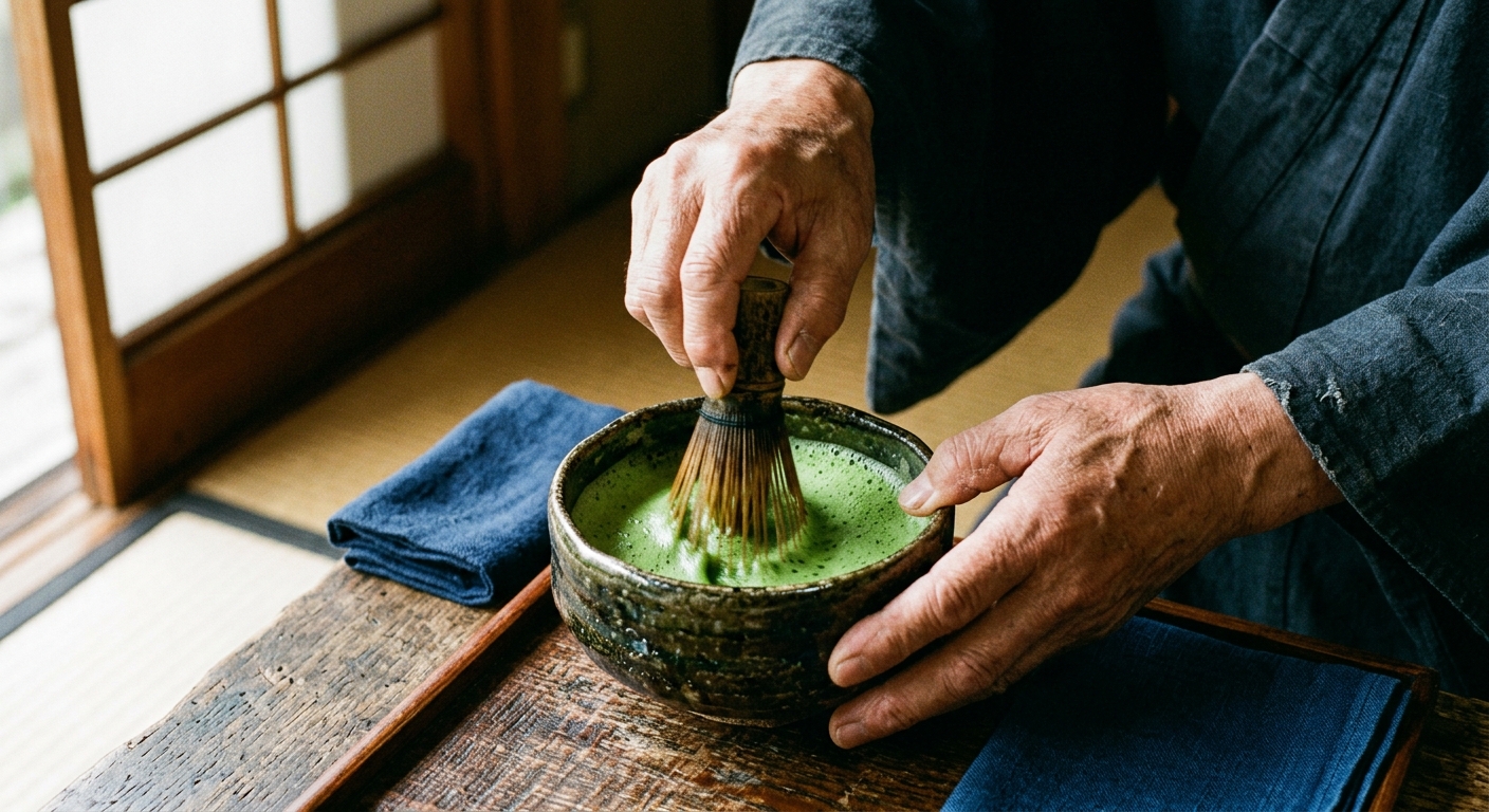 Japanese Matcha Whisking