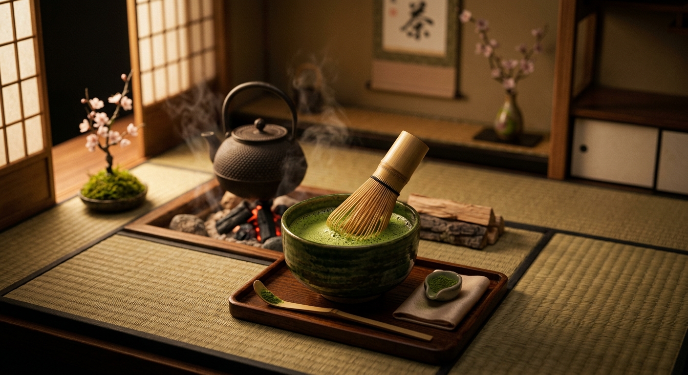 Japanese Matcha Whisking