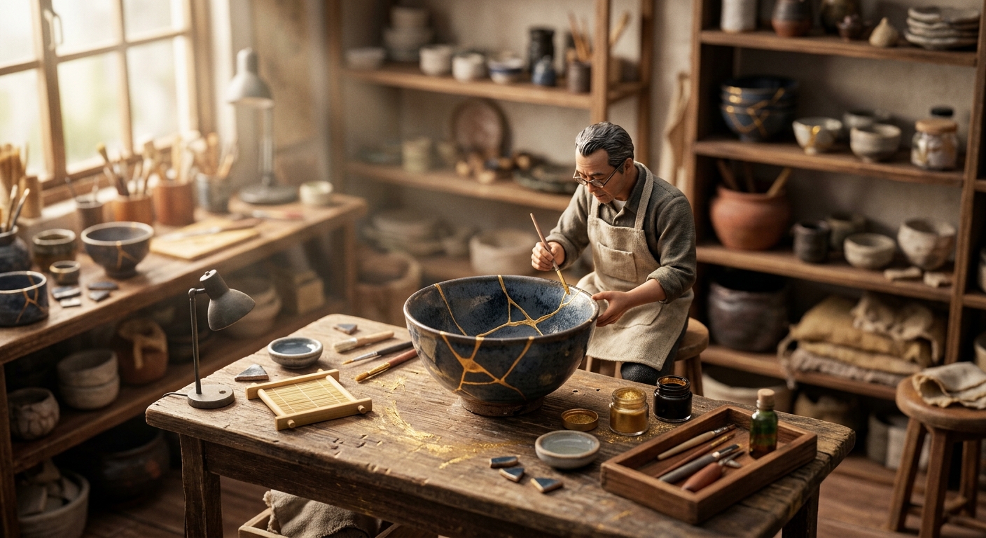 Kintsugi Ceramic Repair