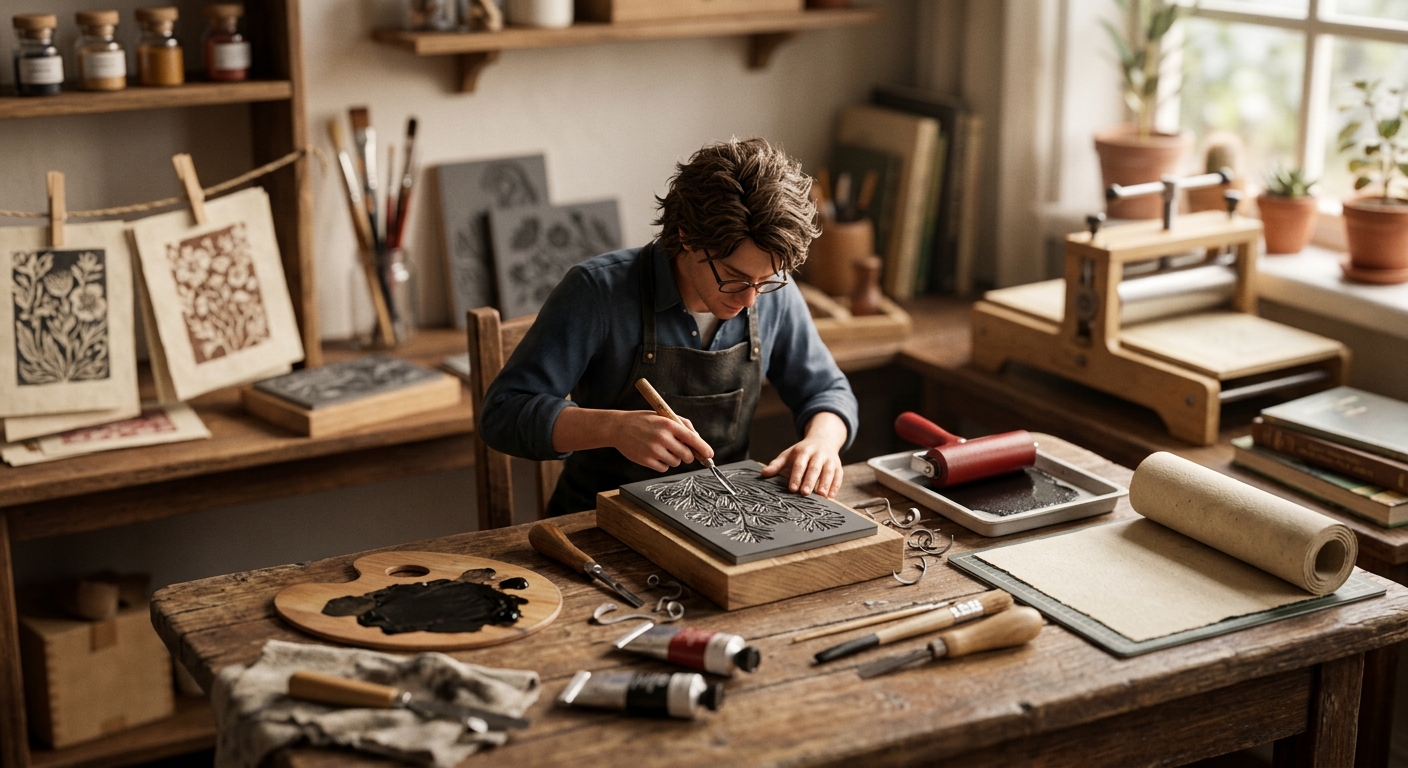 Linocut Printmaking