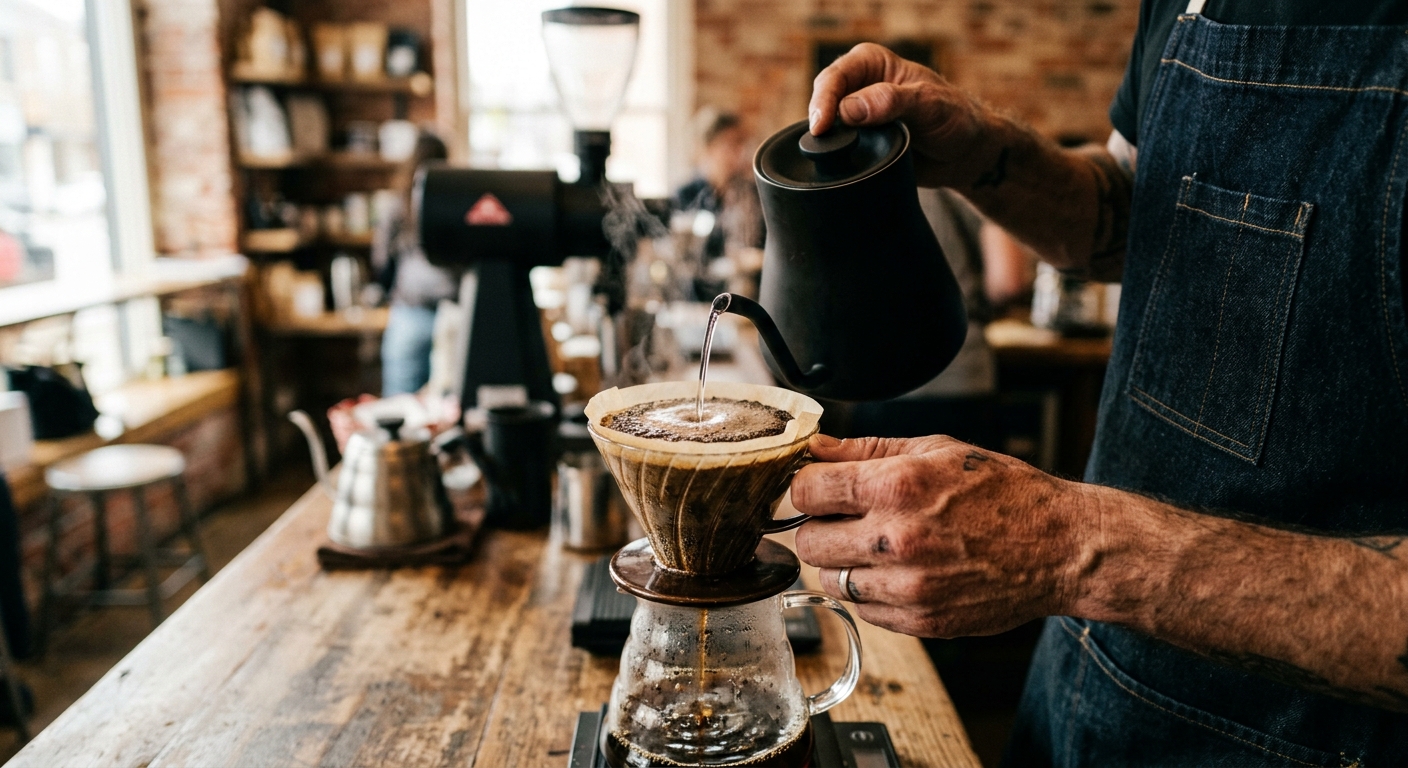 Pour Over Coffee Brewing