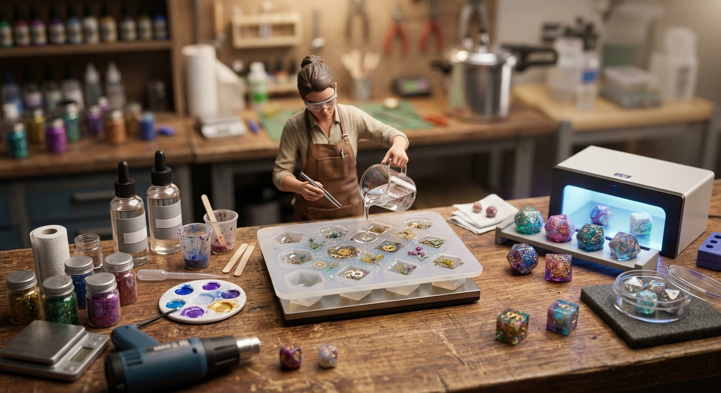 Resin Dice Casting