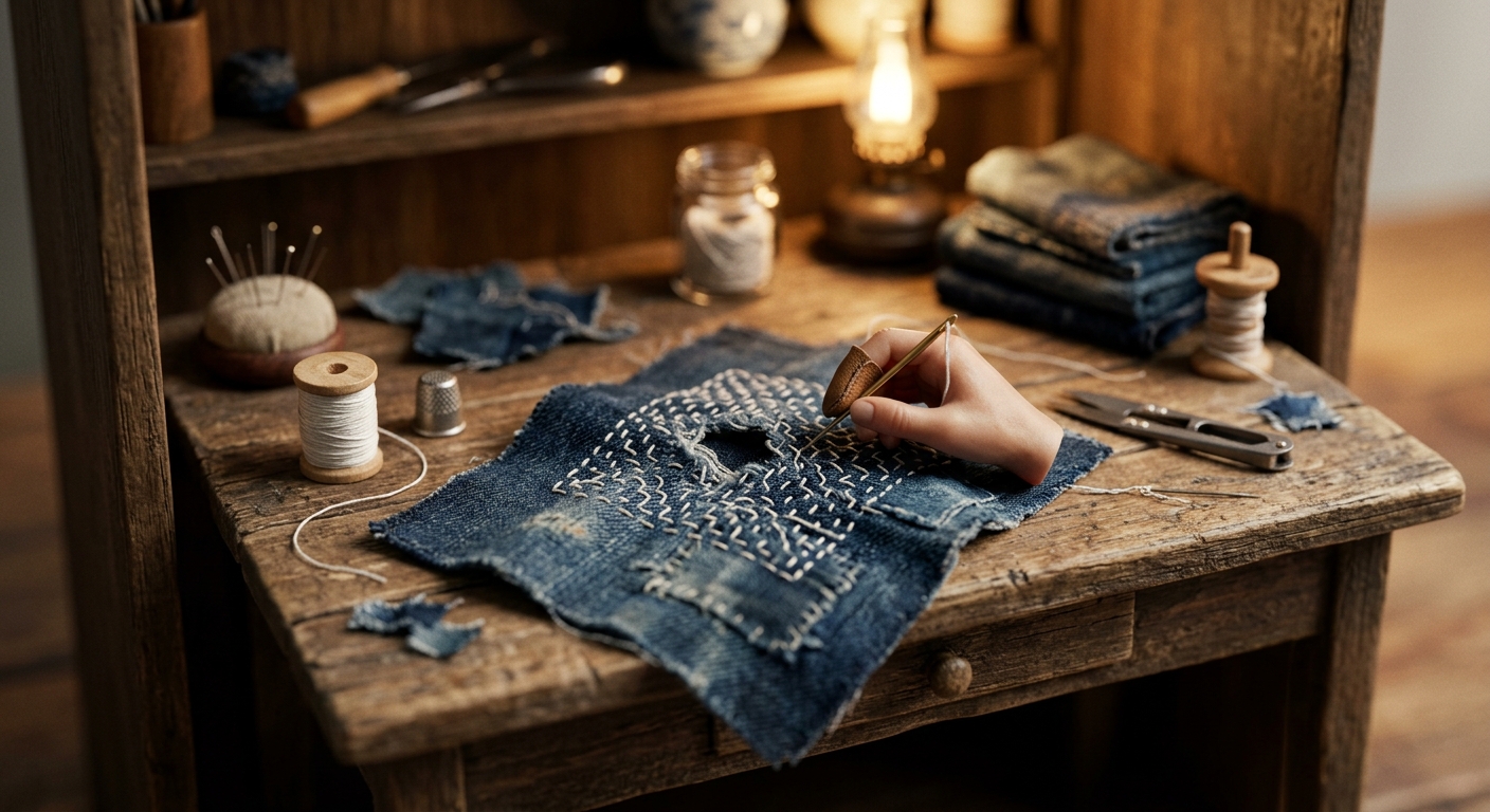 Sashiko Visible Mending