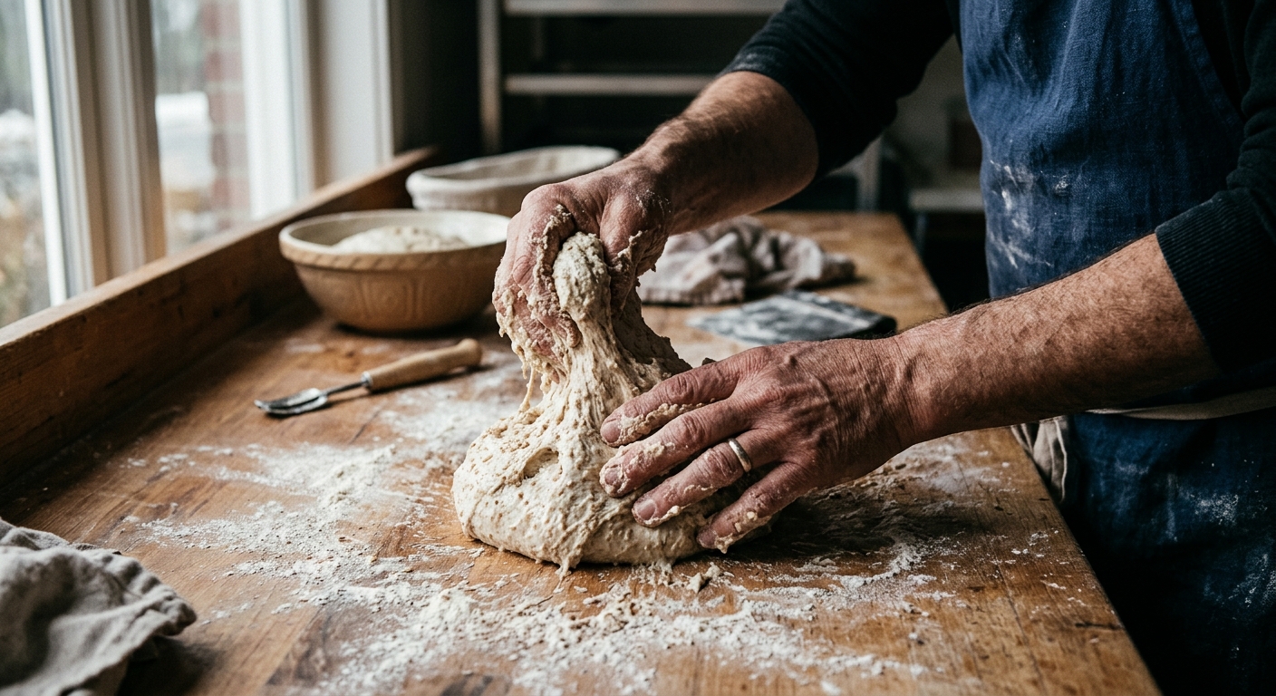 Faire du pain au levain