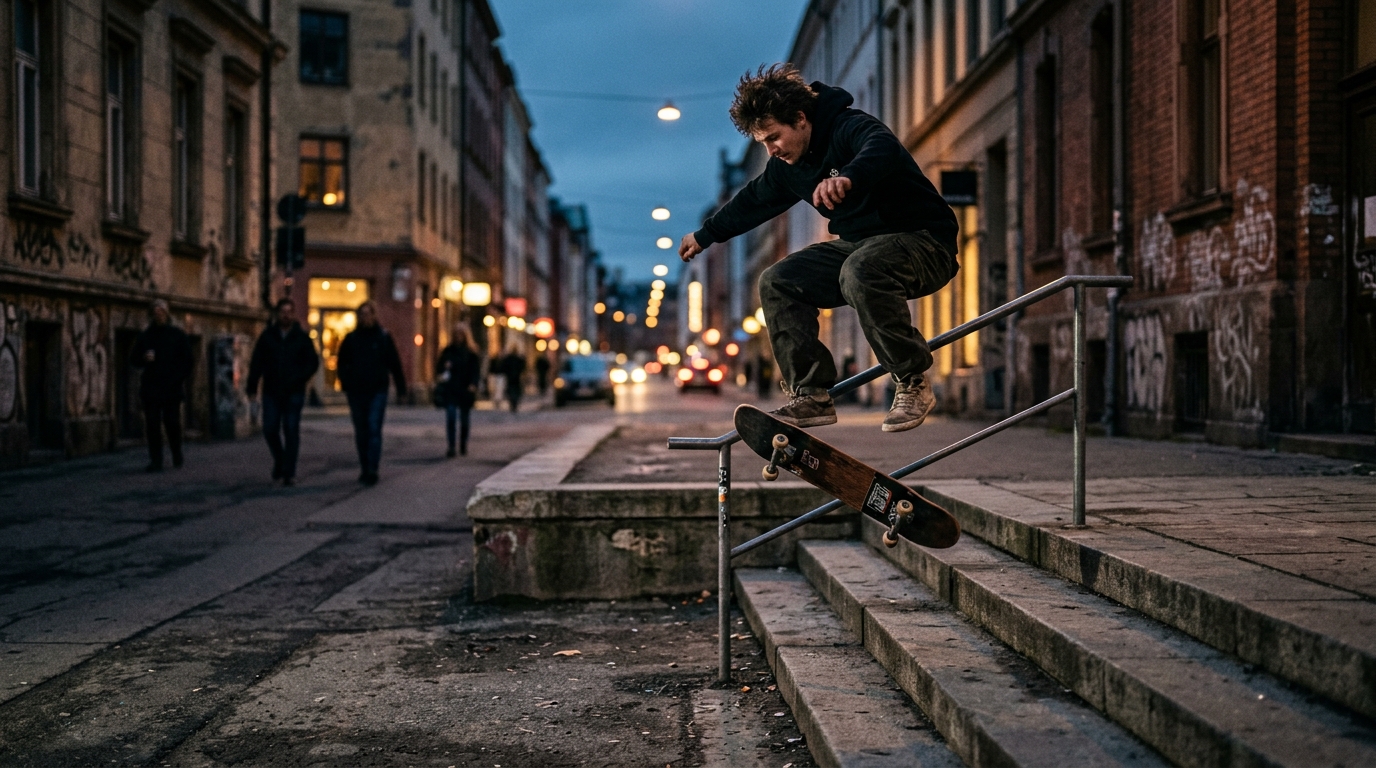 Street skateboarding