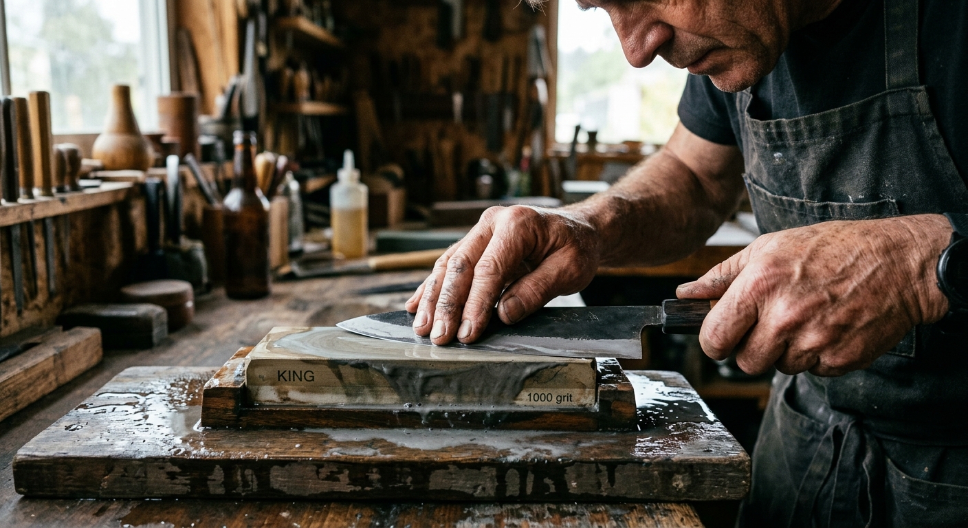 Whetstone Knife Sharpening