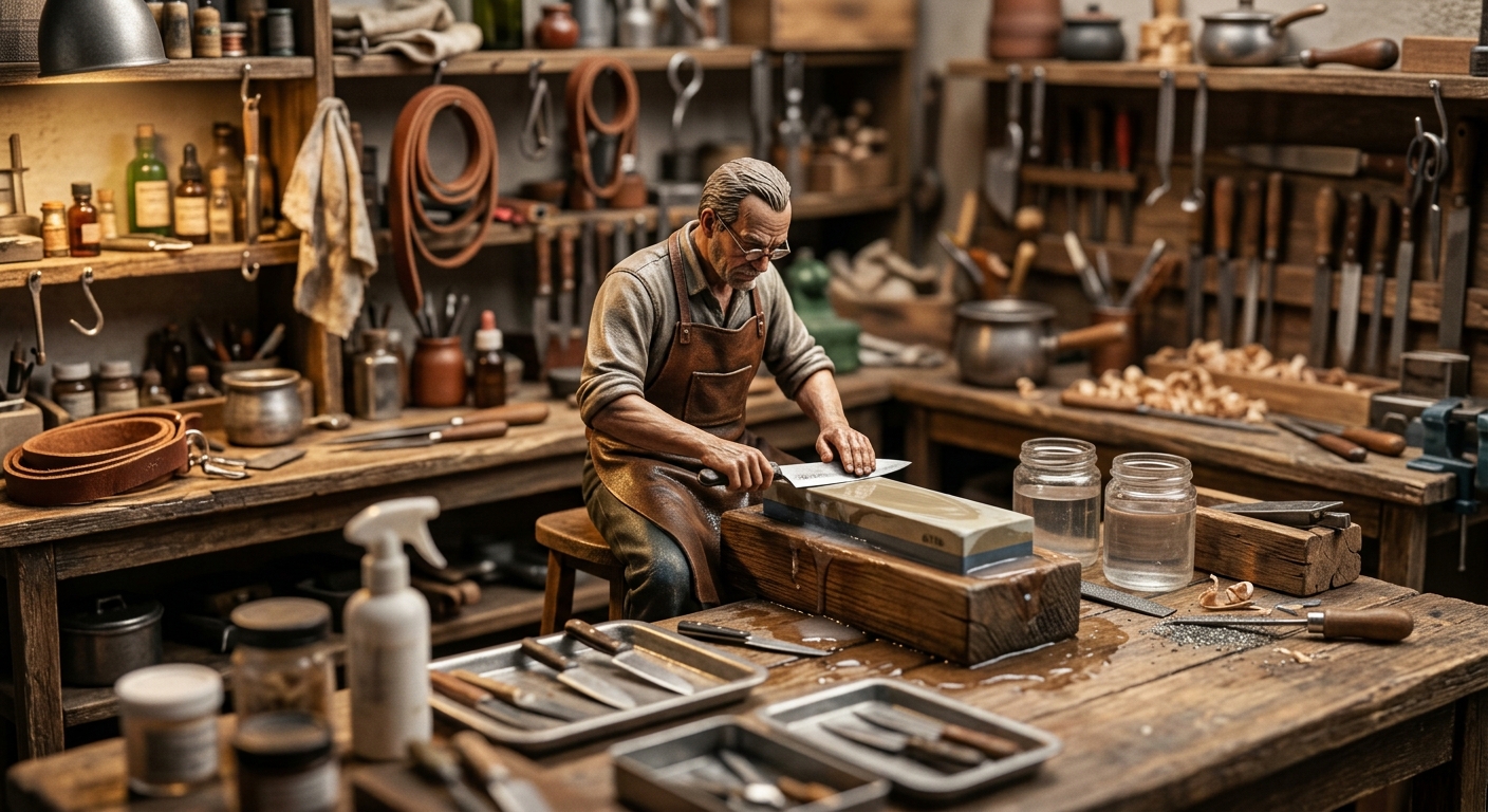 Whetstone Knife Sharpening
