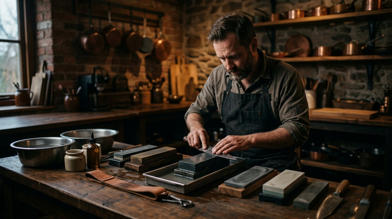 Whetstone Knife Sharpening